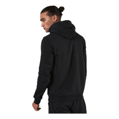 Mens Badge Of Sport Fleece Hoodie Black