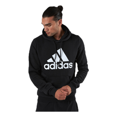 Mens Badge Of Sport Fleece Hoodie Black