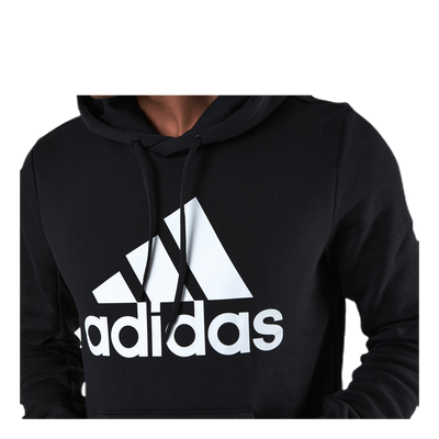 Mens Badge Of Sport Fleece Hoodie Black