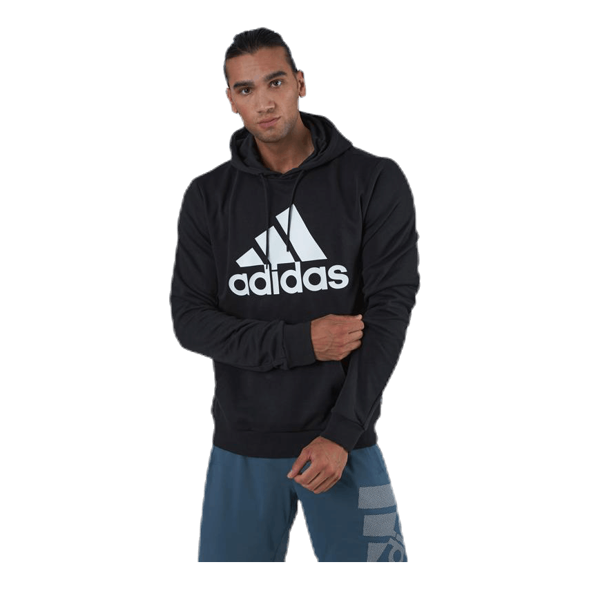 Mens Badge Of Sport  French Terry Hoodie Black