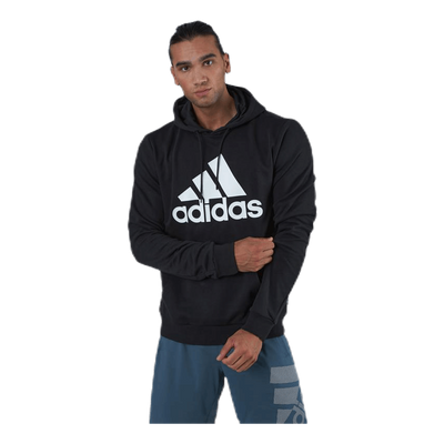 Mens Badge Of Sport  French Terry Hoodie Black