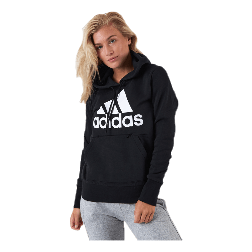 Womens Badge Of Sport Overhead Fleece Hoodie Black