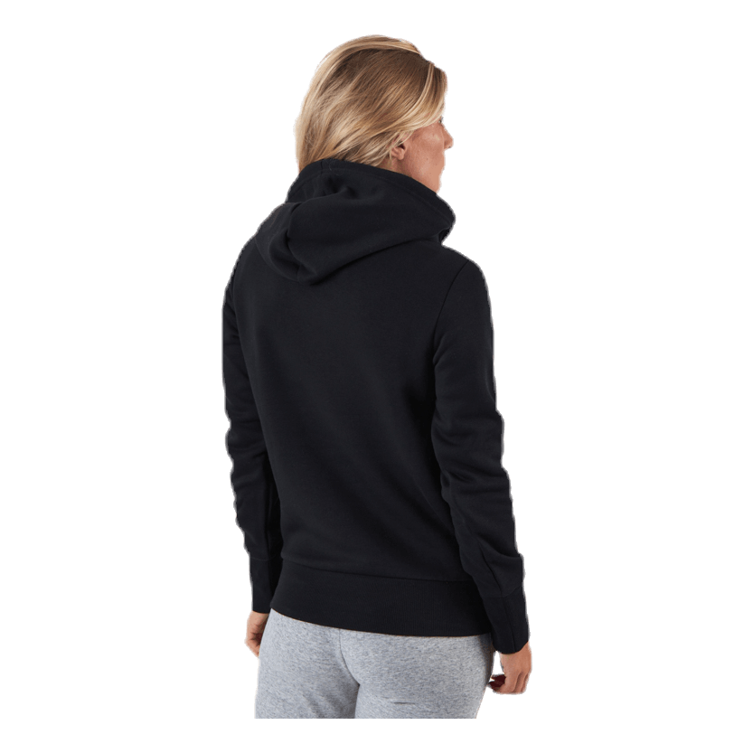 Womens Badge Of Sport Overhead Fleece Hoodie Black