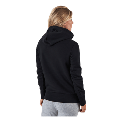 Womens Badge Of Sport Overhead Fleece Hoodie Black