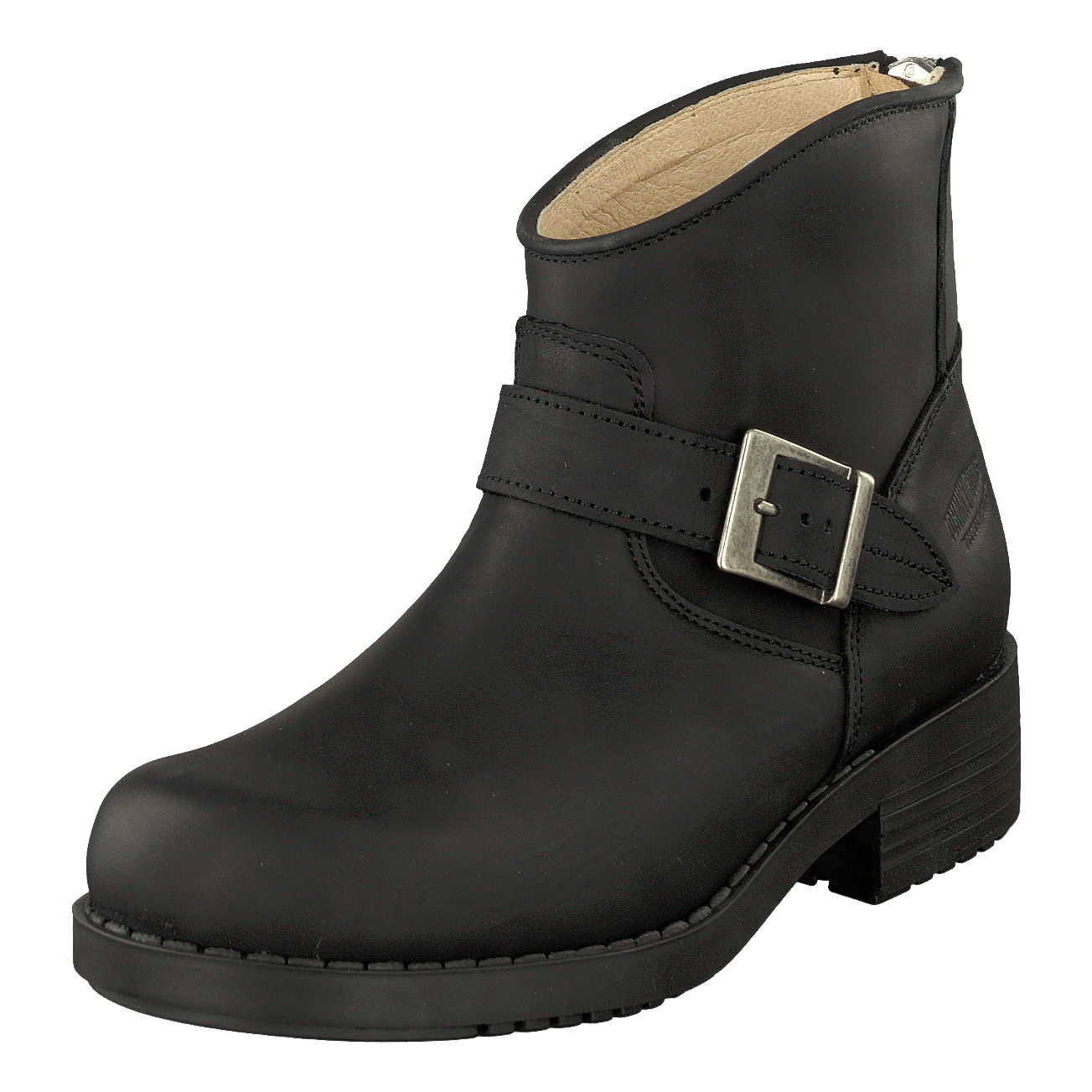 Very Low Boot Zip Back Black/Silver