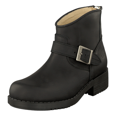 Very Low Boot Zip Back Black/Silver