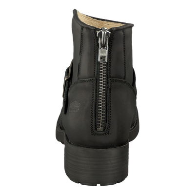 Very Low Boot Zip Back Black/Silver