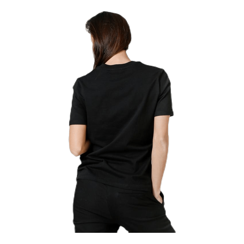 Ria Ss Fold Up Solid Tee Black