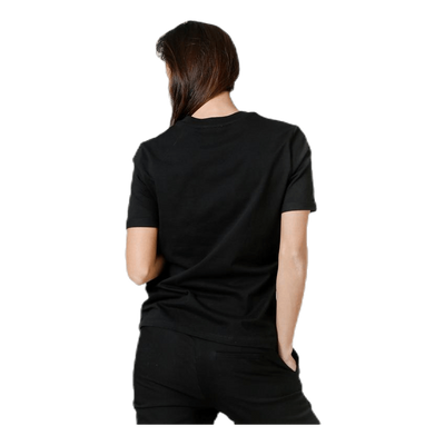 Ria Ss Fold Up Solid Tee Black