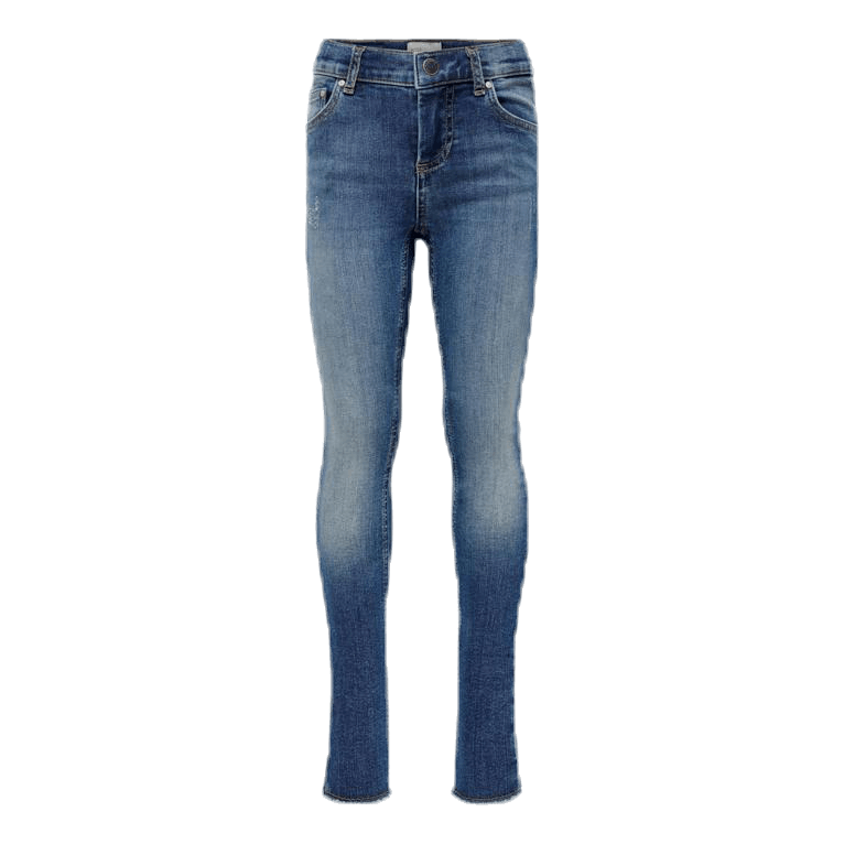 Blush Skinny Raw Jeans Blue