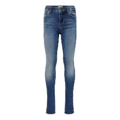 Blush Skinny Raw Jeans Blue