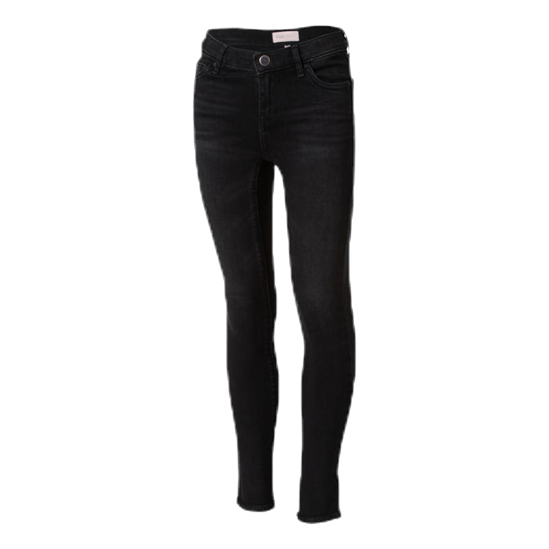 Blush Skinny Raw Jeans Black