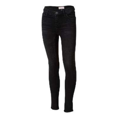 Blush Skinny Raw Jeans Black