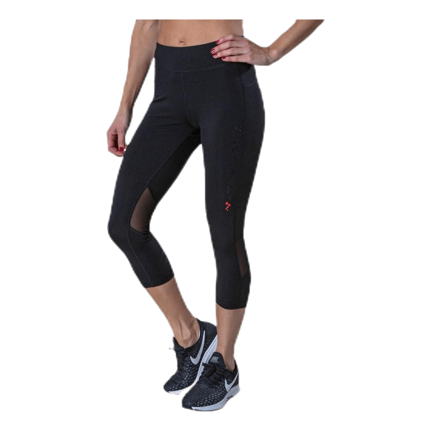 Performance Run 3/4 Tights Black