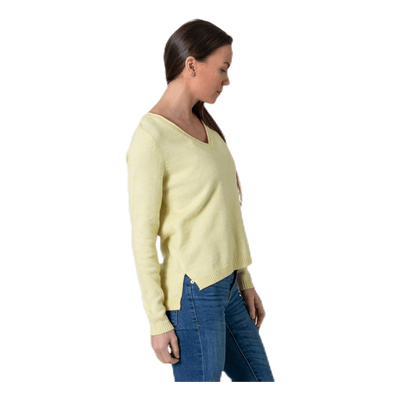 Lesly New V-Neck Pullover Knt Beige