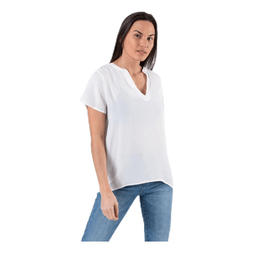 Molly Ss V-Neck White