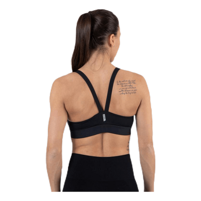 Jayda Metallic Sports Bra Black