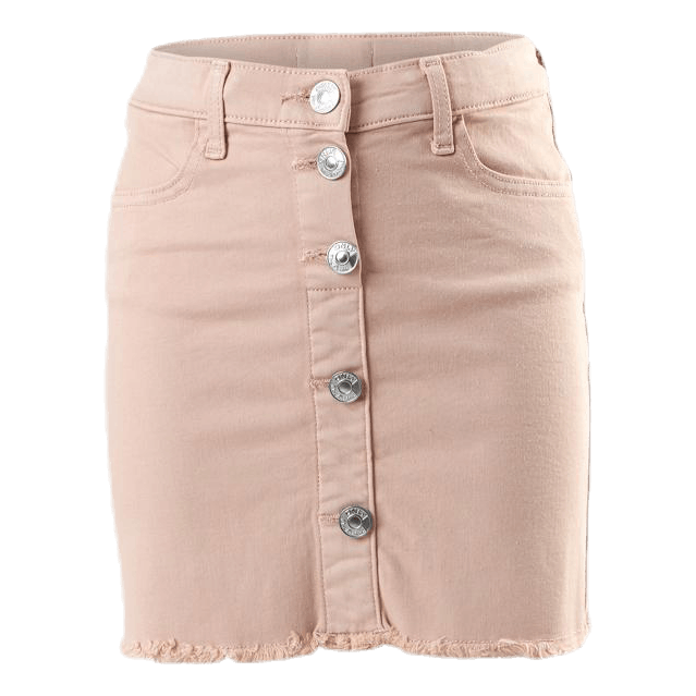 Farrah Color Button Skirt Pink