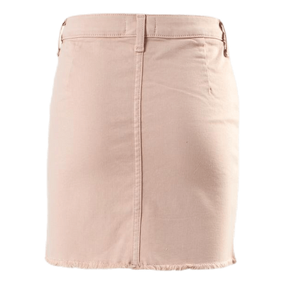 Farrah Color Button Skirt Pink