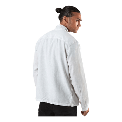 Life Linen Shirt Ls One Pocket White