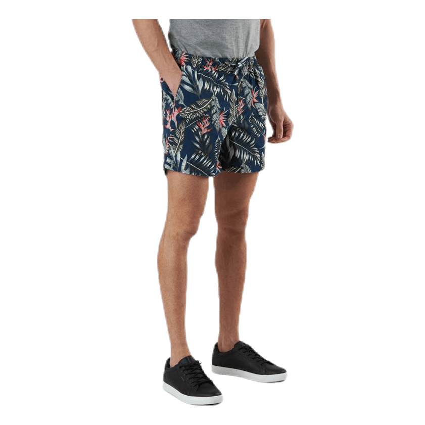 Free Jogger Shorts Print Blue