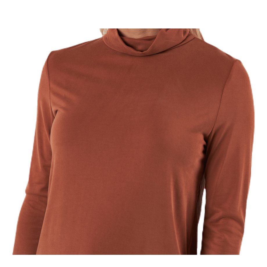 Kamala Ls Rollneck  Top  Brown