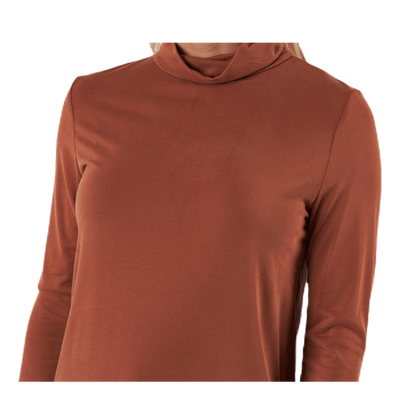 Kamala Ls Rollneck  Top  Brown