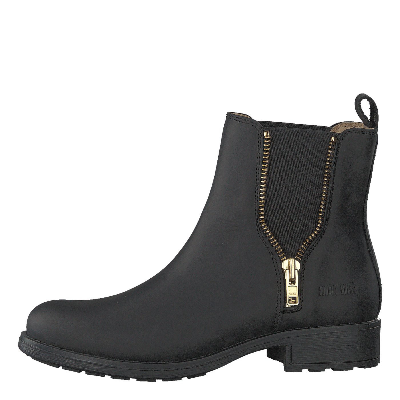 Low Chelsea Boot Black/shiny Gold