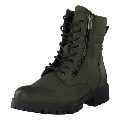 Biacollins Winter Leather Boot Army Green