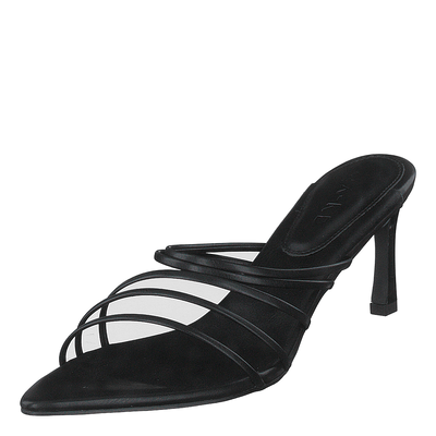 Strappy Pointy Sandals Black