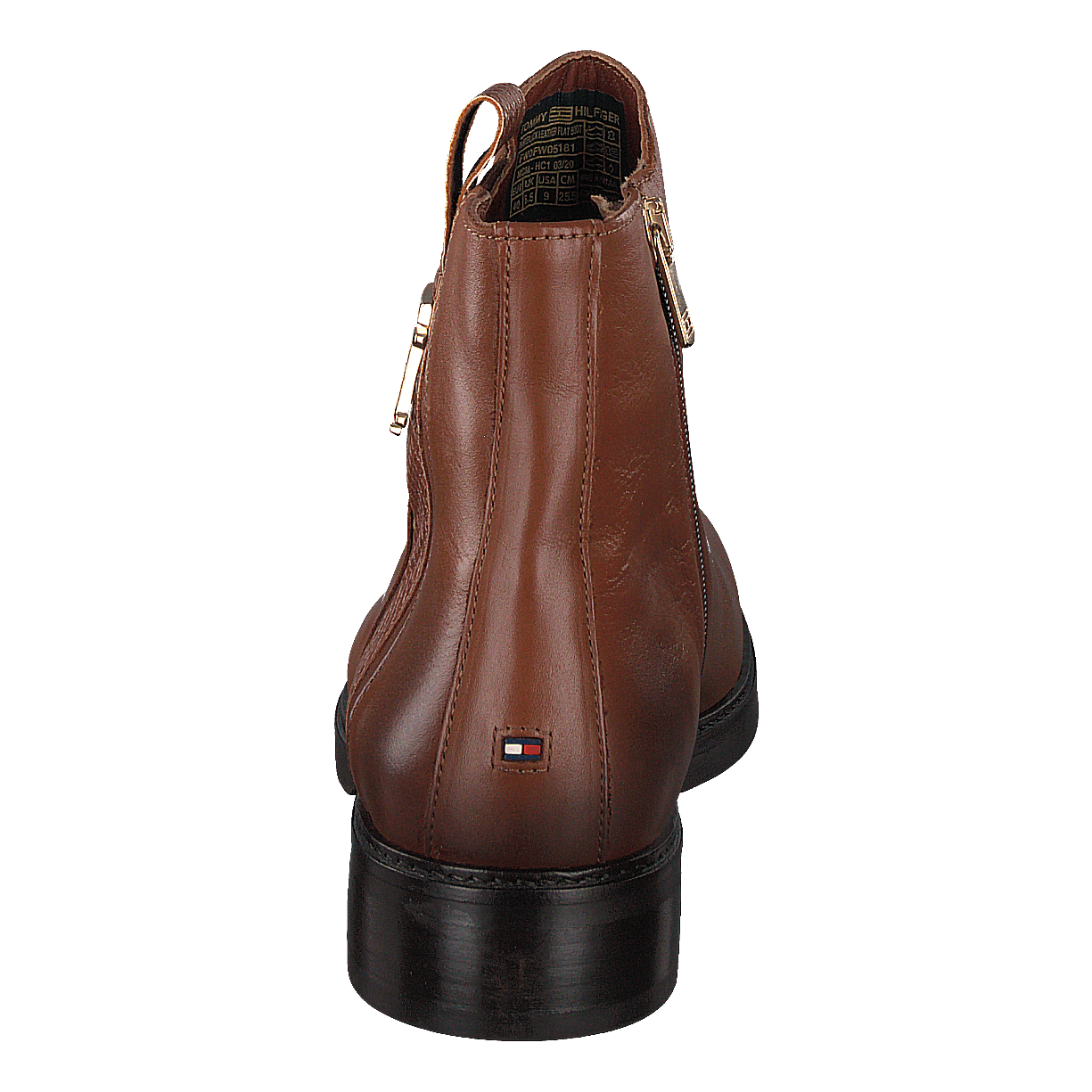Th Interlock Leather Flat Boot Brown