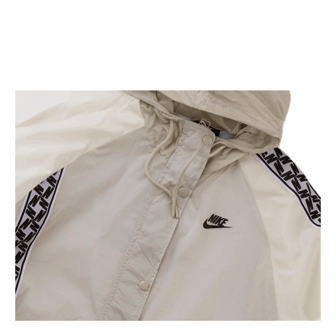 Nike Taped Woven Long Jacket White Brandosa