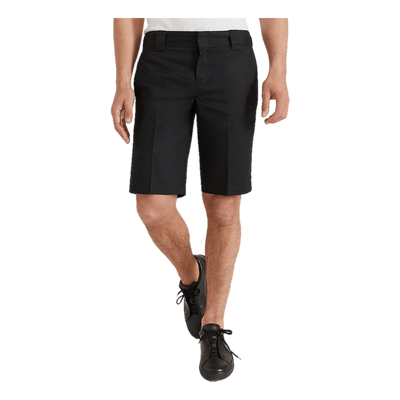 11´ Slim Straight Work Shorts Black