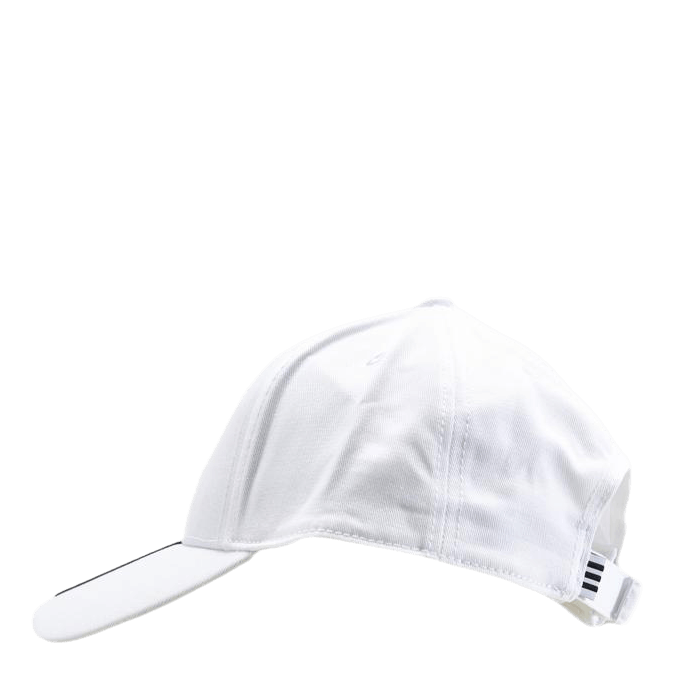 Baseball 3 Stripes Cap Cotton Twill White / Black / Black