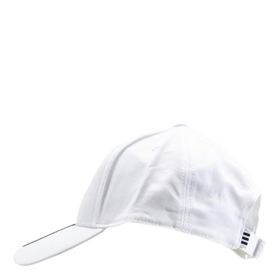 Baseball 3 Stripes Cap Cotton Twill White / Black / Black