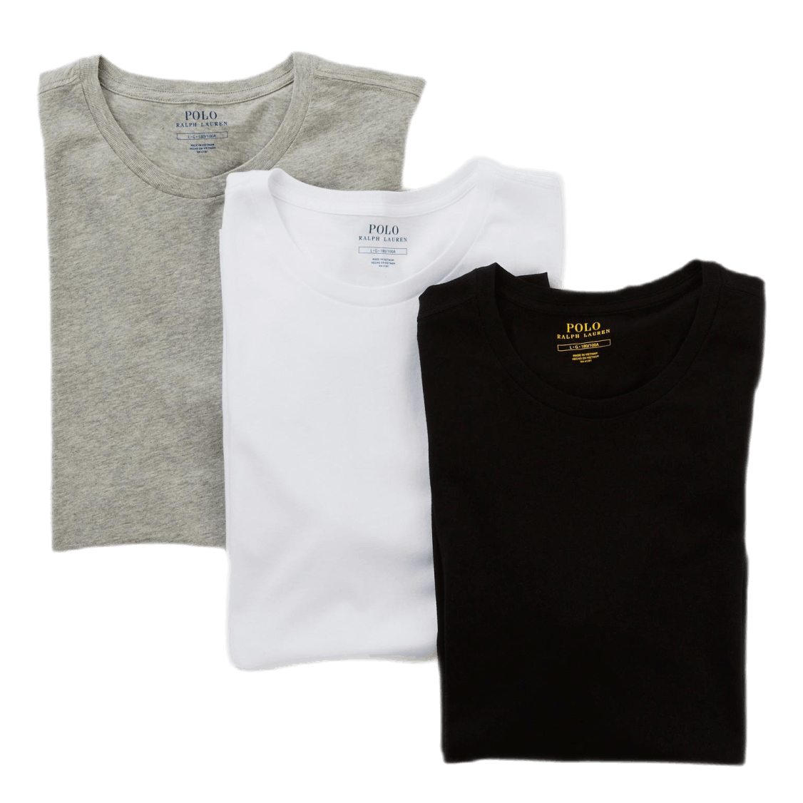 Slim Crewneck 3-Pack 3PK White / Black / Andover Hthr