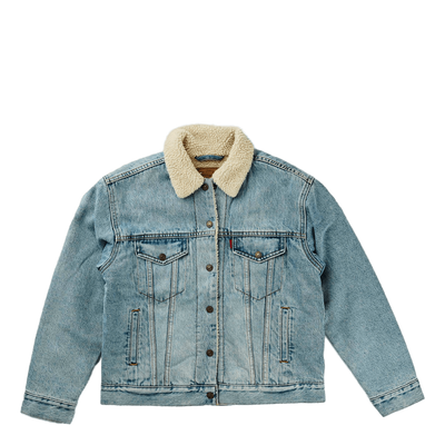 Exbf Sherpa Trucker Strangerwa Light Indigo - Worn In
