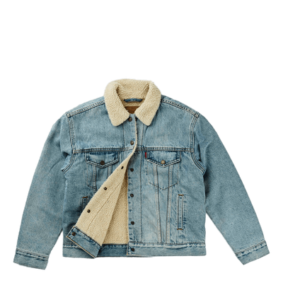 Exbf Sherpa Trucker Strangerwa Light Indigo - Worn In