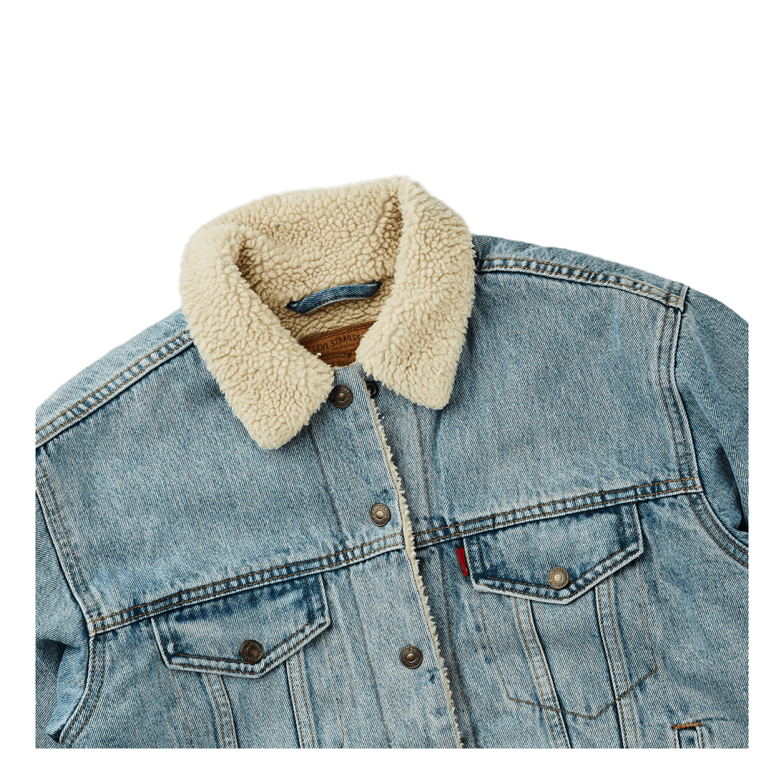 Exbf Sherpa Trucker Strangerwa Light Indigo - Worn In