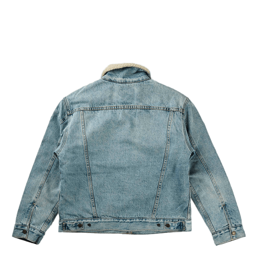 Exbf Sherpa Trucker Strangerwa Light Indigo - Worn In