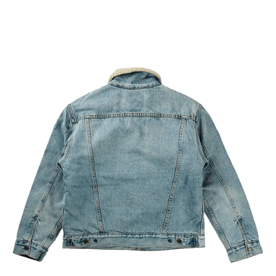 Exbf Sherpa Trucker Strangerwa Light Indigo - Worn In