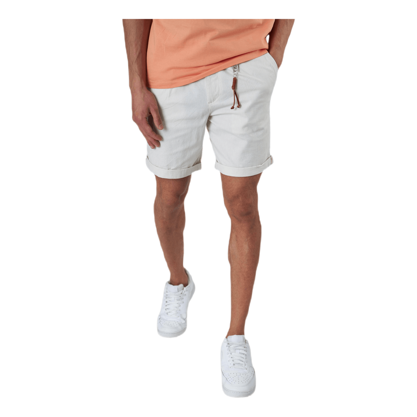 Milton Chino Shorts Akm Linen Grey