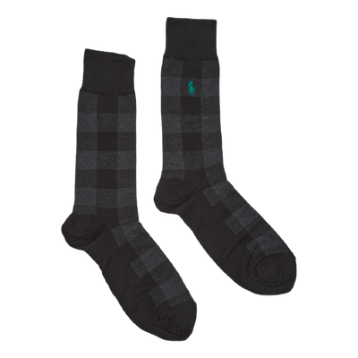 Buffalo Plaid Crew Sock Gift Set Rd/Grn/Gry