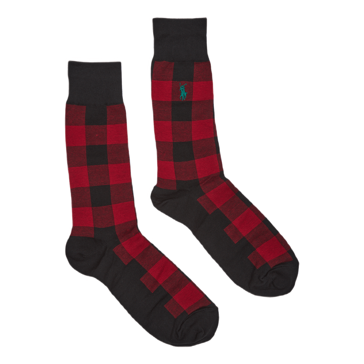 Buffalo Plaid Crew Sock Gift Set Rd/Grn/Gry