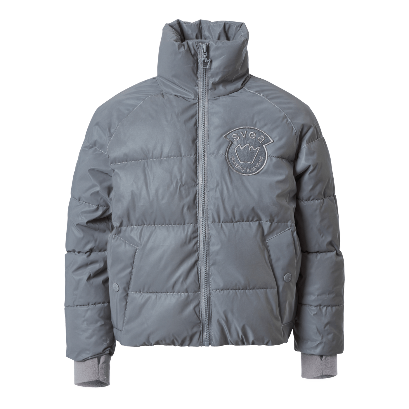 K. Reflective Volume Puffer Ja Silver