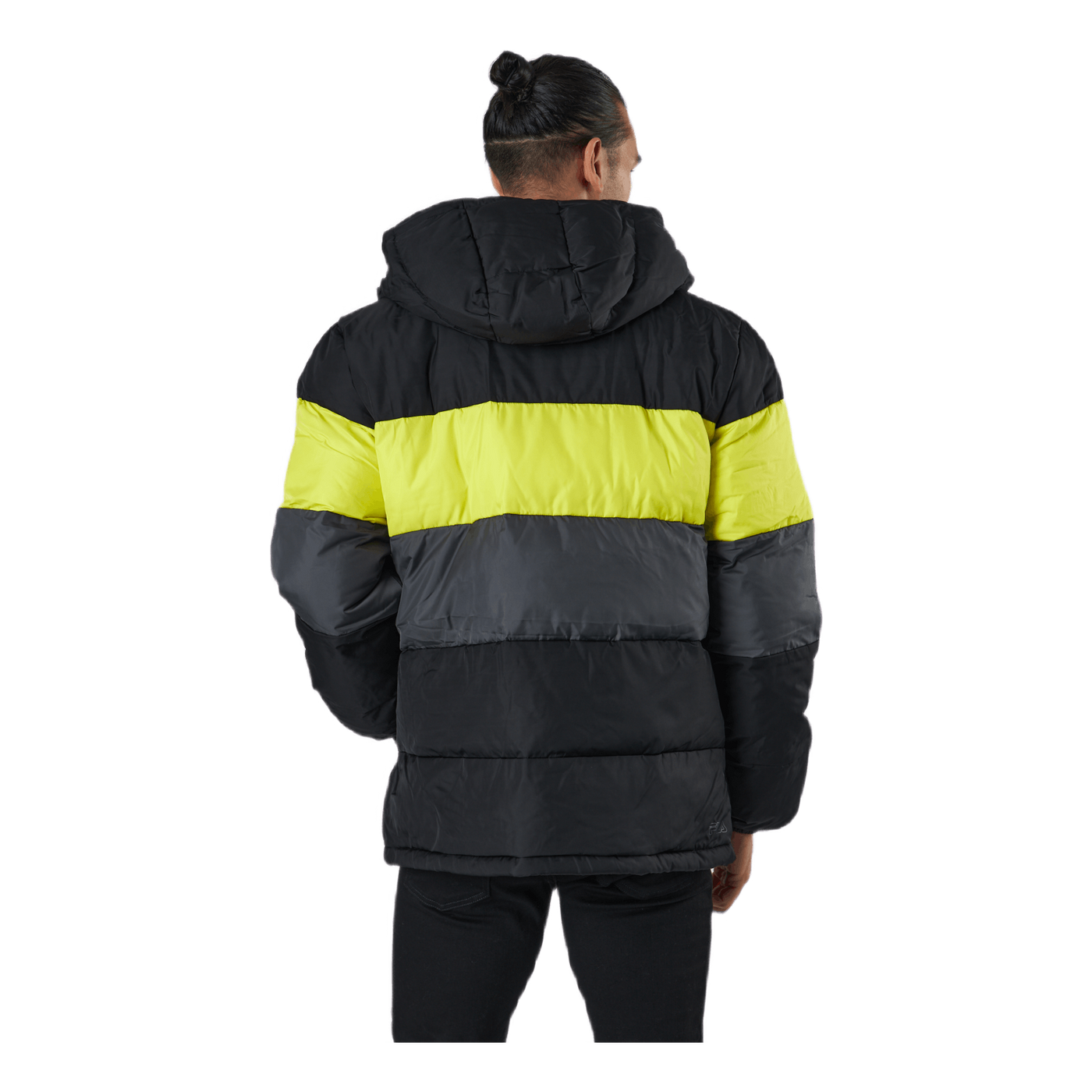 Pirro Blocked Puff Jacket Black-asphalt-sulphur Spring