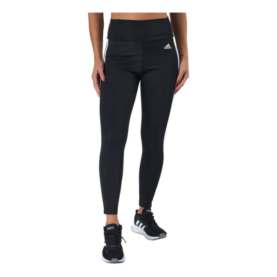 High Rise 3-Stripes 7/8 Tights Black / White