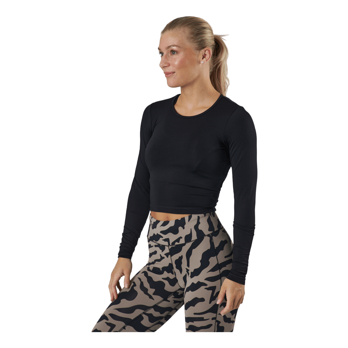 Crop Long Sleeve Black