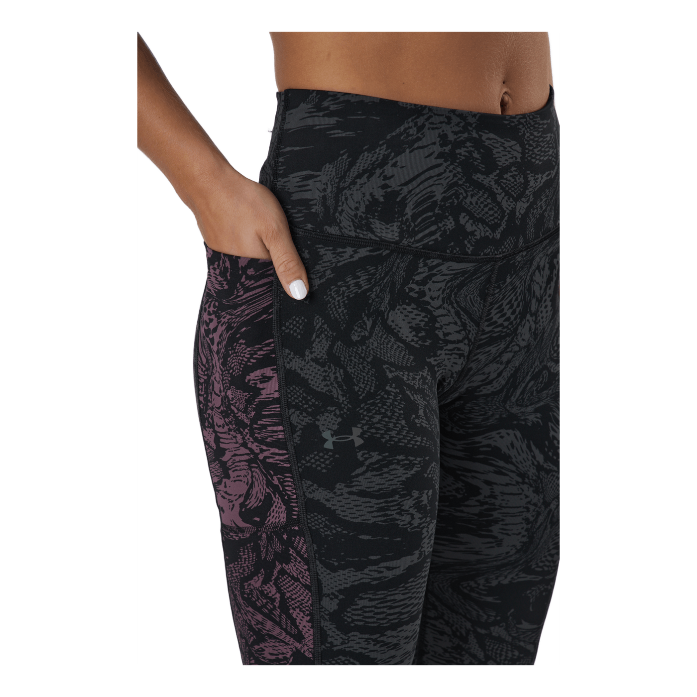 Ua Rush Legging 6m Novelty Black