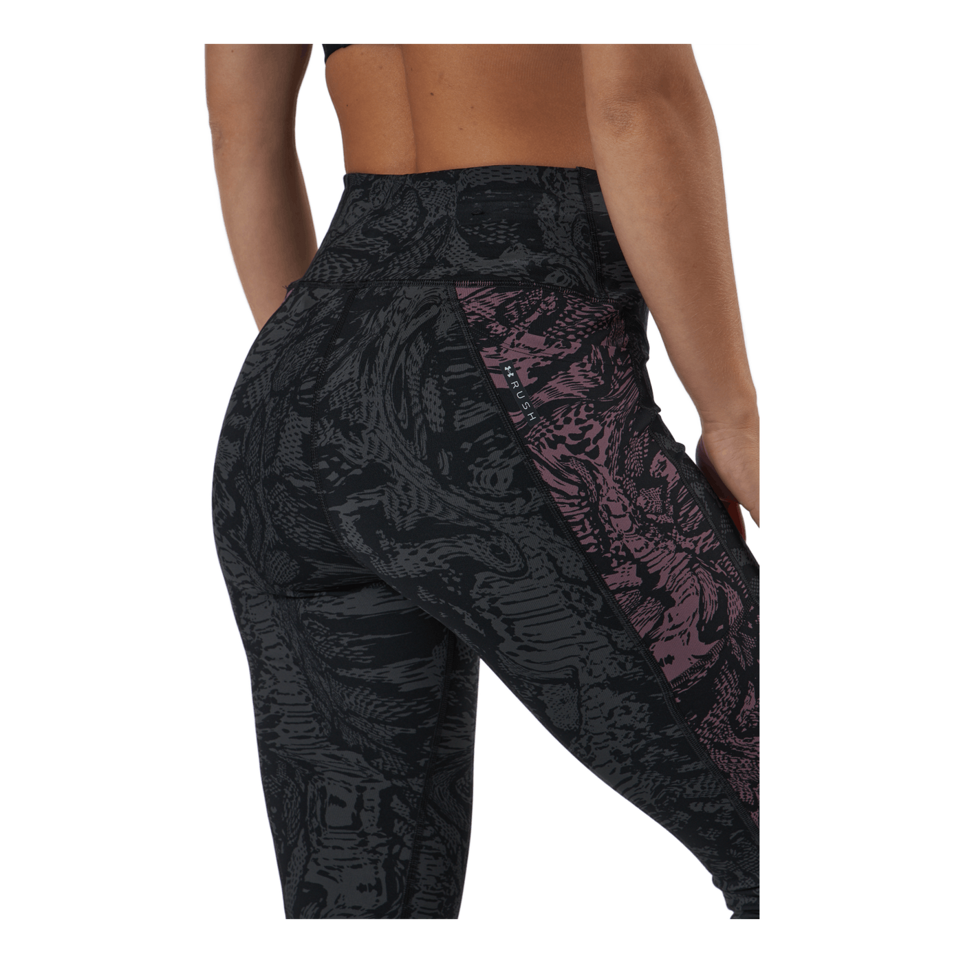 Ua Rush Legging 6m Novelty Black